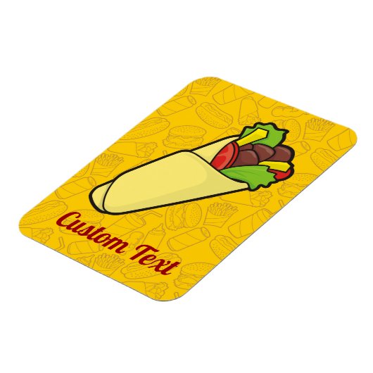 Tortilla Sandwich Wrap Magnet (Linke Seite)