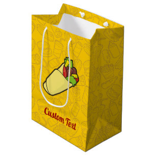 Tortilla Sandwich Wrap Medium Geschenktasche Mittlere Geschenktüte