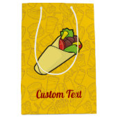 Tortilla Sandwich Wrap Medium Geschenktasche Mittlere Geschenktüte (Vorderseite)