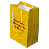 Tortilla Sandwich Wrap Medium Geschenktasche Mittlere Geschenktüte (Rückseite Schrägansicht)