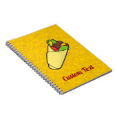 Tortilla Sandwich Wrap Notebook Notizblock (Rechte Seite)