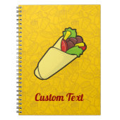 Tortilla Sandwich Wrap Notebook Notizblock (Vorderseite)