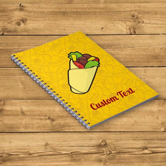 Tortilla Sandwich Wrap Notebook Notizblock