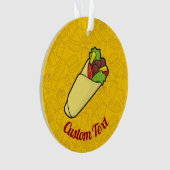 Tortilla Sandwich Wrap Ornament (Vorderseite)