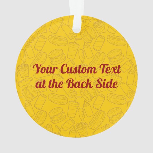 Tortilla Sandwich Wrap Ornament (Rückseite)