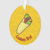 Tortilla Sandwich Wrap Ornament (Vorderseite)