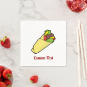 Tortilla Sandwich Wrap Paper Napkins Serviette (Beispiel)
