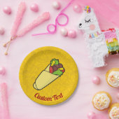 Tortilla Sandwich Wrap Paper Plate Pappteller (Party)