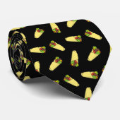 Tortilla Sandwich Wrap Pattern Krawatte (Gerollt)