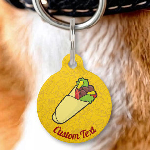 Tortilla-Sandwich-Wrap-Pet-ID-Tag Haustiermarke