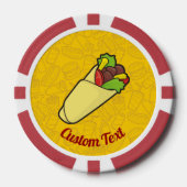 Tortilla Sandwich Wrap Pokerchips (Vorderseite)
