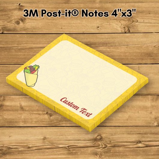 Tortilla Sandwich Wrap Post-it Klebezettel