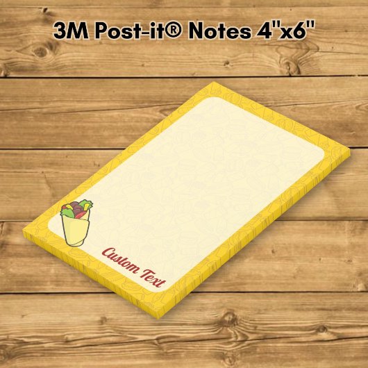 Tortilla Sandwich Wrap Post-it Klebezettel