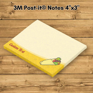 Tortilla Sandwich Wrap Post-it Klebezettel