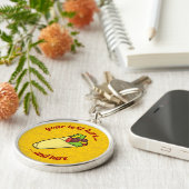 Tortilla Sandwich Wrap Schlüsselanhänger (Seite)