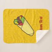 Tortilla Sandwich Wrap Sherpa Blanket Sherpadecke (Vorderseite (Horizontal))