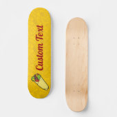 Tortilla Sandwich Wrap Skateboard Deck (Vorderseite)