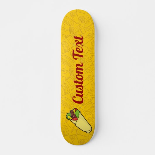 Tortilla Sandwich Wrap Skateboard Deck (Vorne)