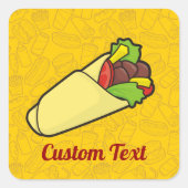 Tortilla Sandwich Wrap Sticker (Vorderseite)