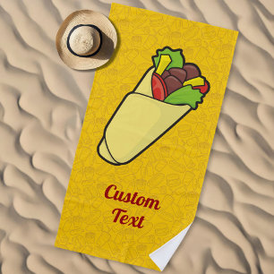 Tortilla Sandwich Wrap Strandtuch