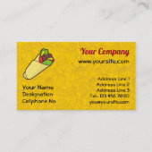 Tortilla Sandwich Wrap Visitenkarte (Vorderseite)