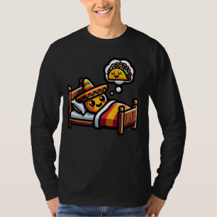 Tortilla schlafend träumen von Taco mexikanischer T-Shirt