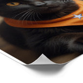 Tortishell Cat Cowboy Poster (Ecke)