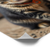 Tortishell Cat mit Cowboy-Hut Poster (Ecke)