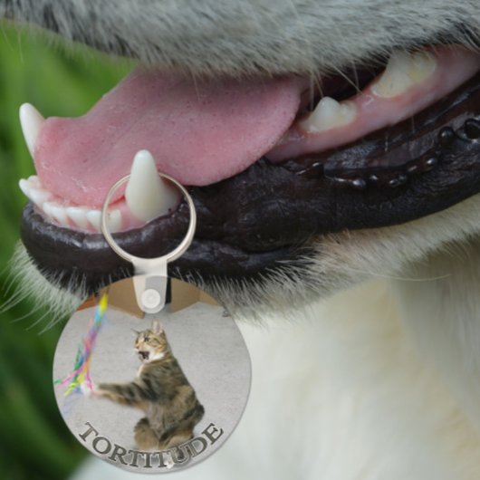 Tortitude cat keychain schlüsselanhänger