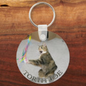 Tortitude cat keychain schlüsselanhänger (Vorderseite)