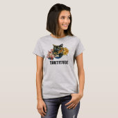 Tortitude tortie cat komisch T-Shirt (Vorne ganz)