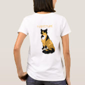"Tortitude" Tortie Cat Women's Basic T - Shirt (Rückseite)