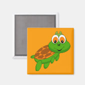 tortluga_Vector_Clipart Magnet (Vorderseite/Rückseite)