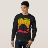 Tortoise Animal Retro-Kostüm Sweatshirt (Vorne ganz)
