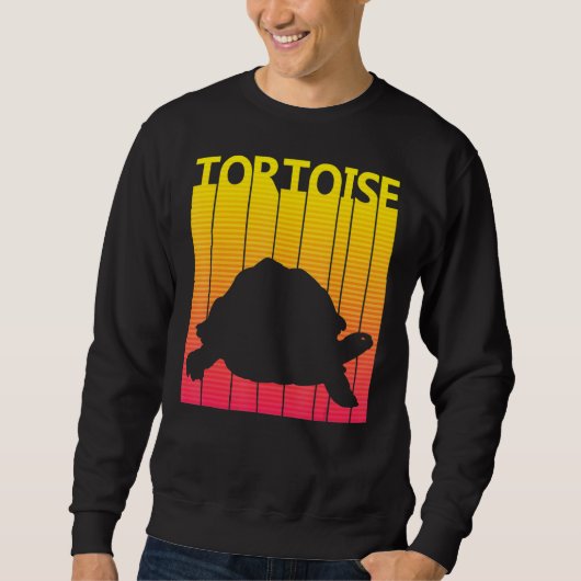 Tortoise Animal Retro-Kostüm Sweatshirt (Vorderseite)