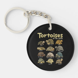 Tortoise Animals of the World Niedlich Reptile Tur Schlüsselanhänger