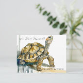 Tortoise Art Postkarte (Stehend Vorderseite)