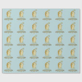 Tortoise auf einem Trampolin Geschenkpapier (Flach)