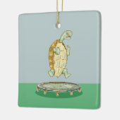 Tortoise auf einem Trampolin Keramikornament (Links)