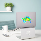 Tortoise Aufkleber (Laptop auf Schreibtisch)