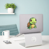 Tortoise Aufkleber (Laptop auf Schreibtisch)
