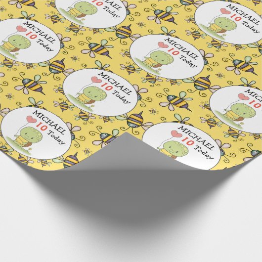Tortoise Birthday Geschenkpapier (Ecke)