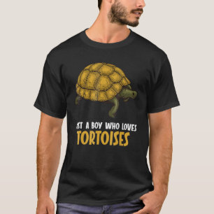 Tortoise Boy Nur ein Junge, der Tortoises Lieben T-Shirt