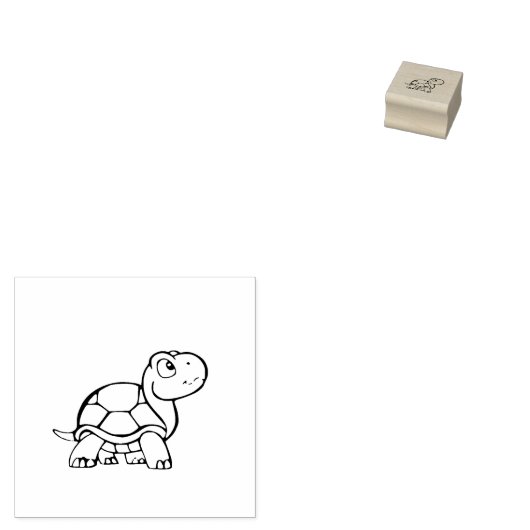 Tortoise-Briefmarke Gummistempel (Stempel)