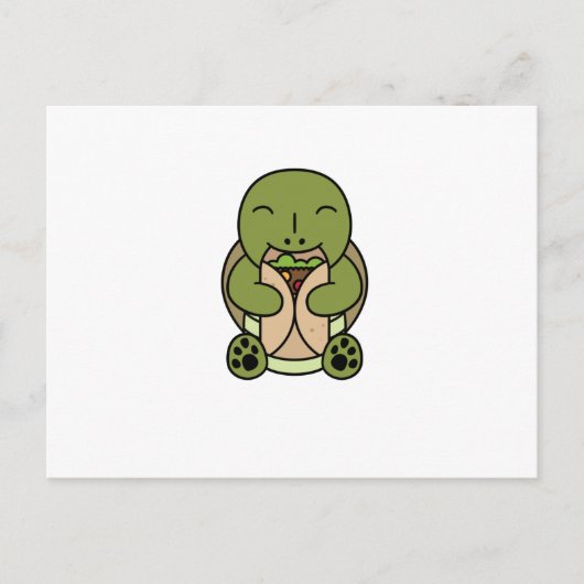 Tortoise Burrito Lover Postkarte (Vorderseite)