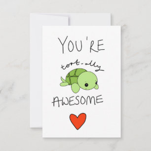 Tortoise Card RSVP Karte