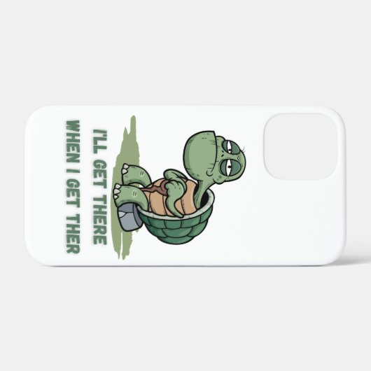 Tortoise cartoon tshirt Case-Mate iPhone hülle (Rückseite (Horizontal))