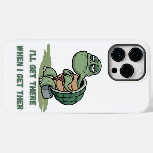 Tortoise cartoon tshirt Case-Mate iPhone hülle (Rückseite (Horizontal))