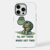 Tortoise cartoon tshirt iPhone hülle (Rückseite)