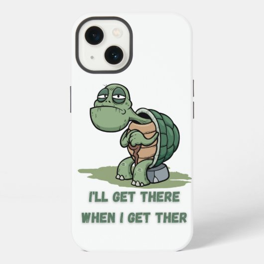 Tortoise cartoon tshirt iPhone hülle (Rückseite)